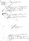 janvier 1816, demande d'autorisation de résidence (a)