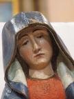 Vierge de Pitié de Chamoux, détail : Marie